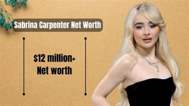 Uncovering the Opulent Net Worth of Sabrina Carpenter: a Comprehensive Analysis